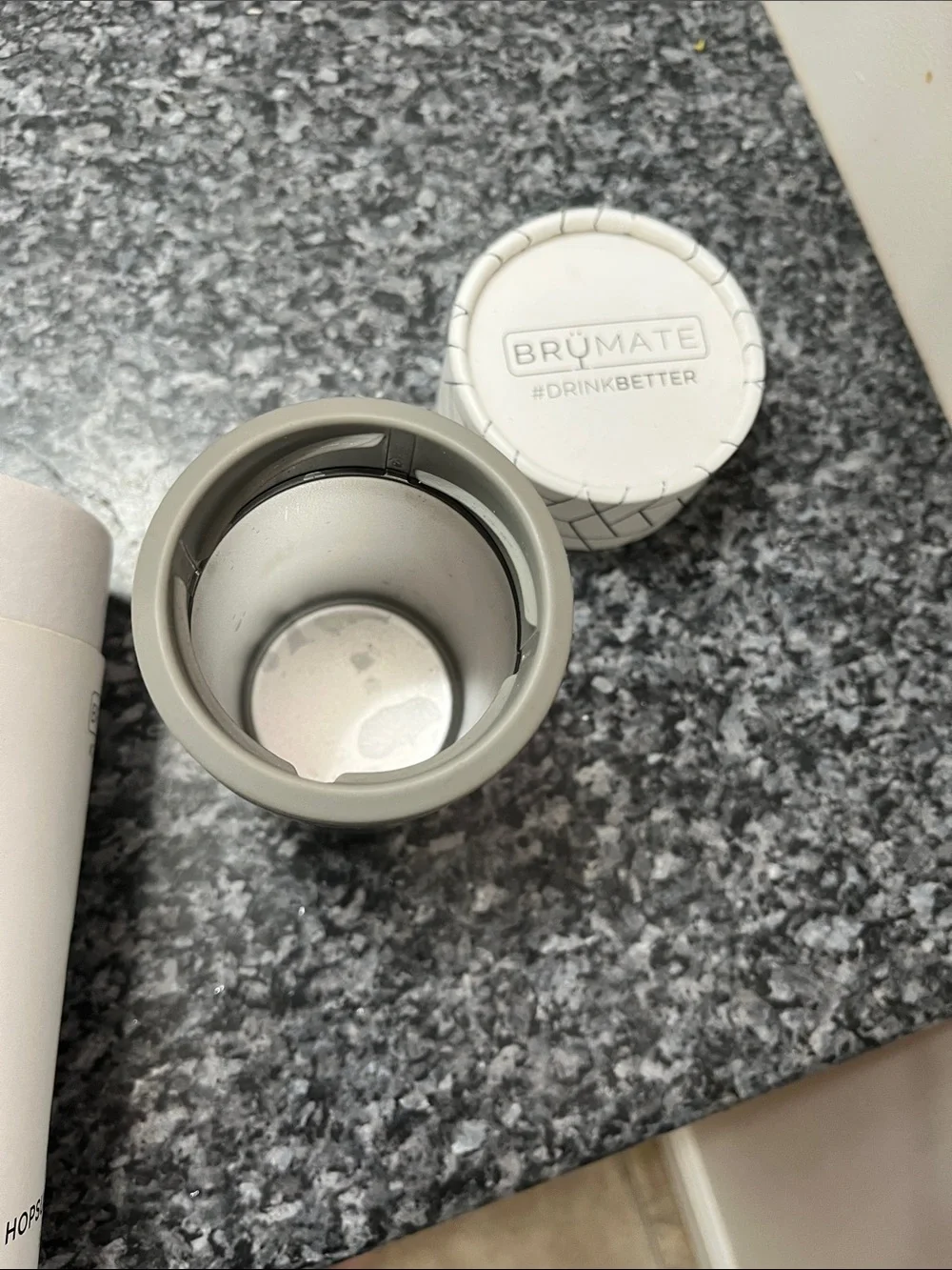 Brushed Stainless Steel Countertop Trash Can - Silver